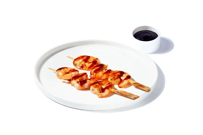 Якитори из креветок