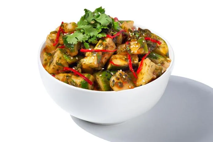 Острые огурцы кимчи