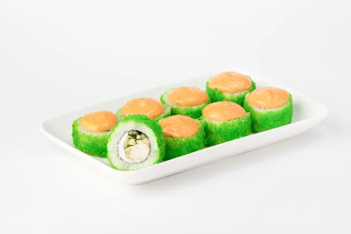 Калифорния с креветкой запеченная