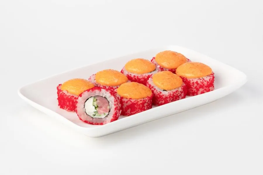 Калифорния с тунцом запеченная